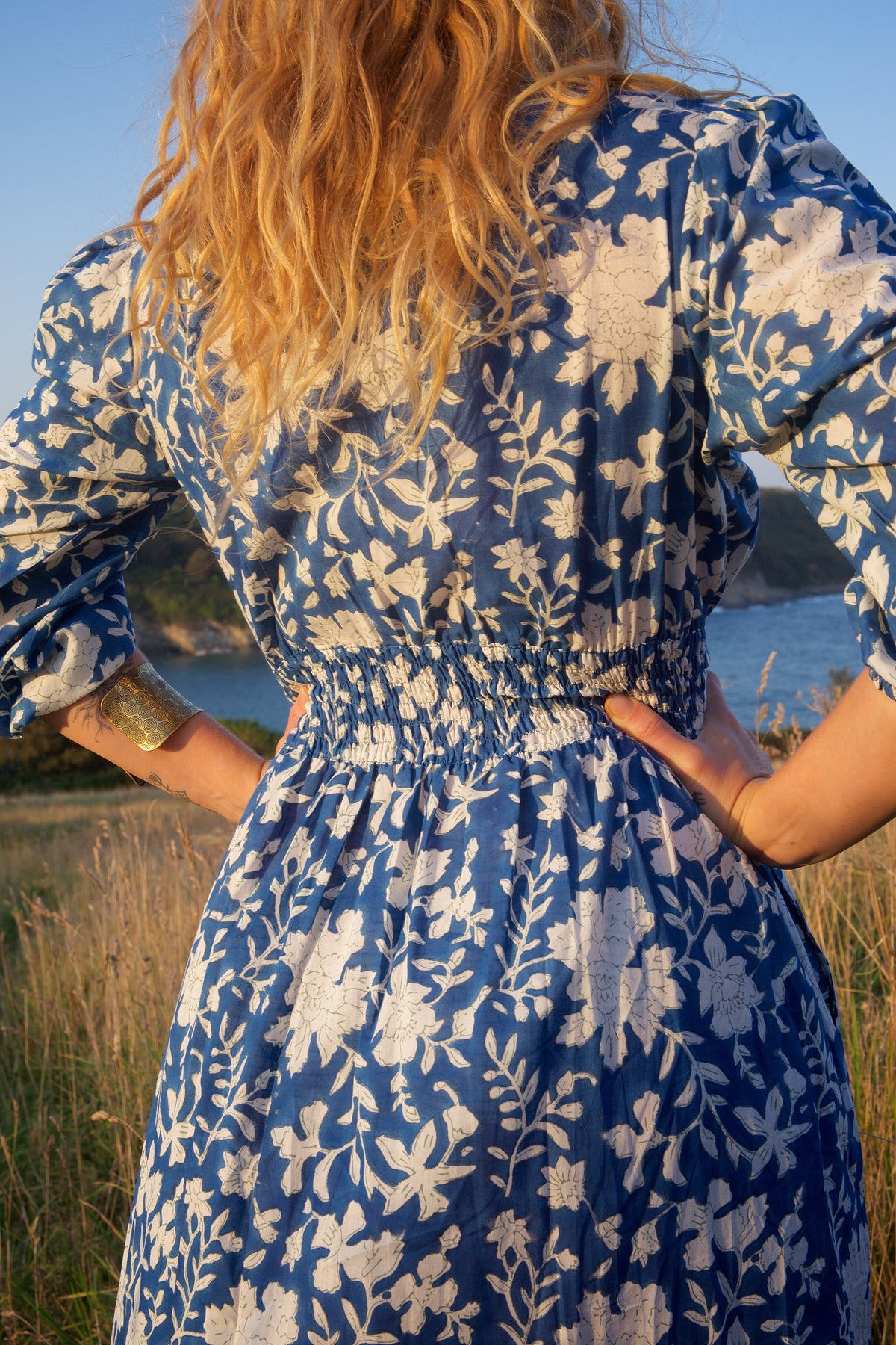 Blue and White Cowgirl
