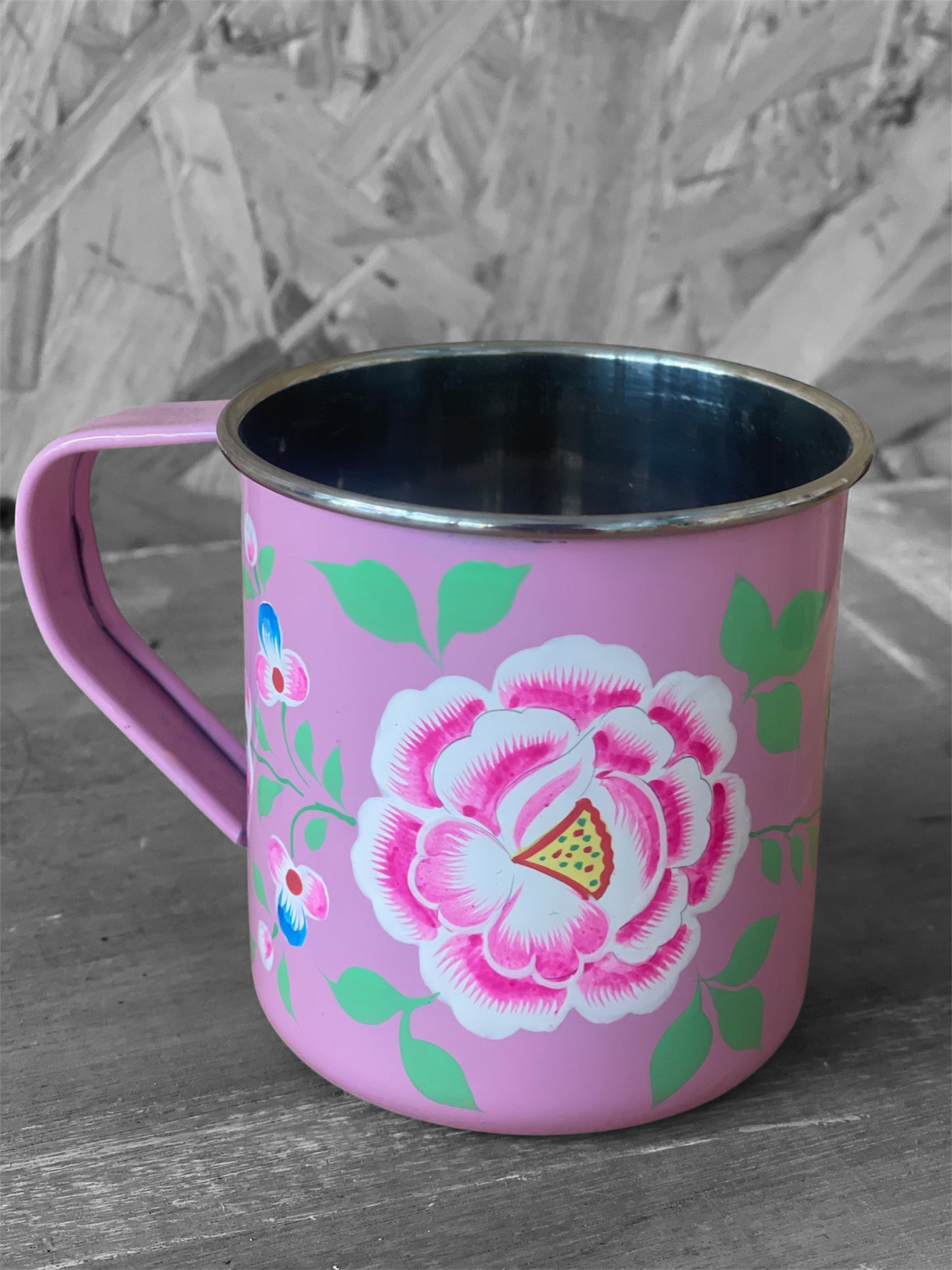 Pink Handpainted Mug