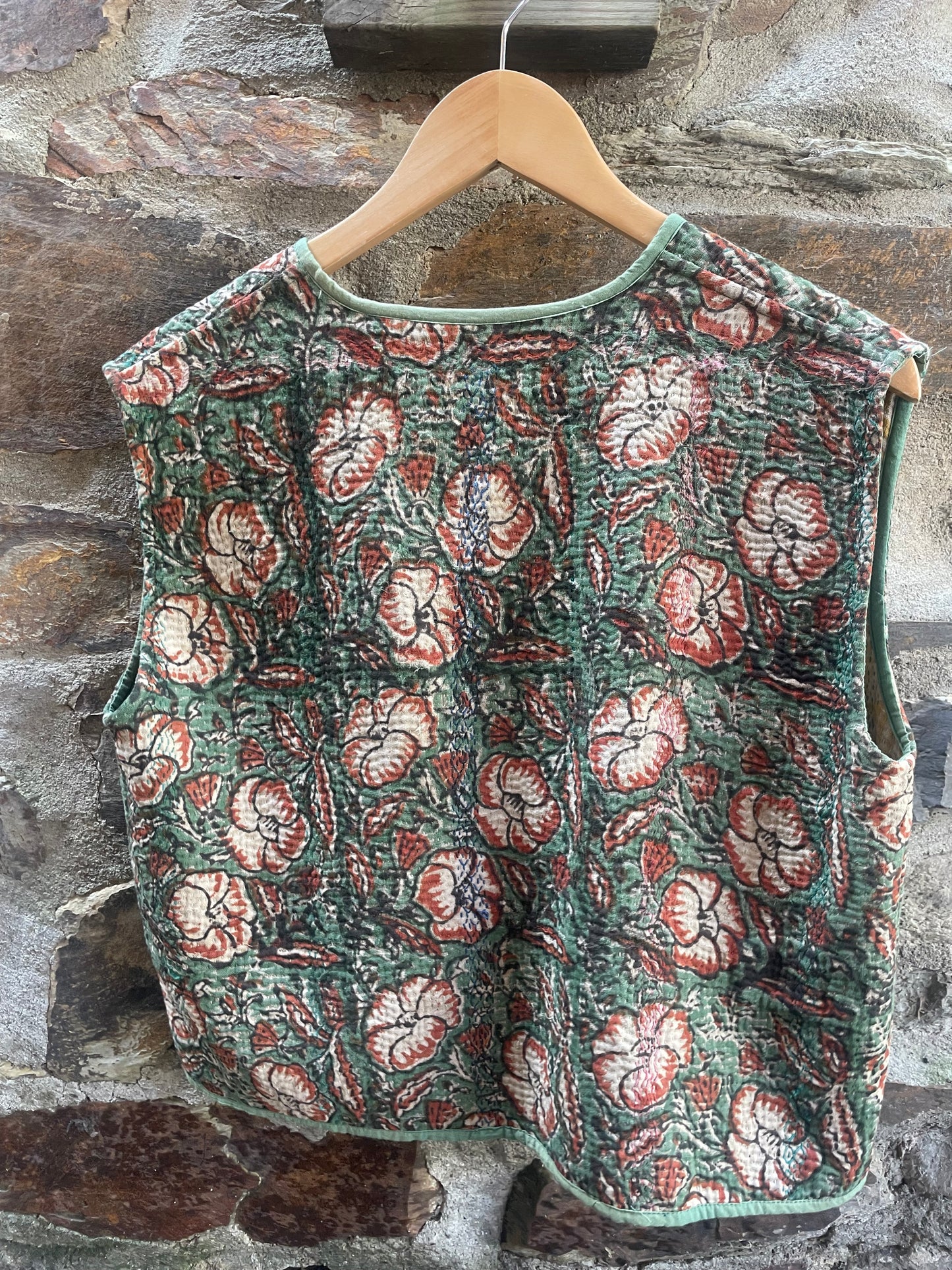 Red Flower Kantha