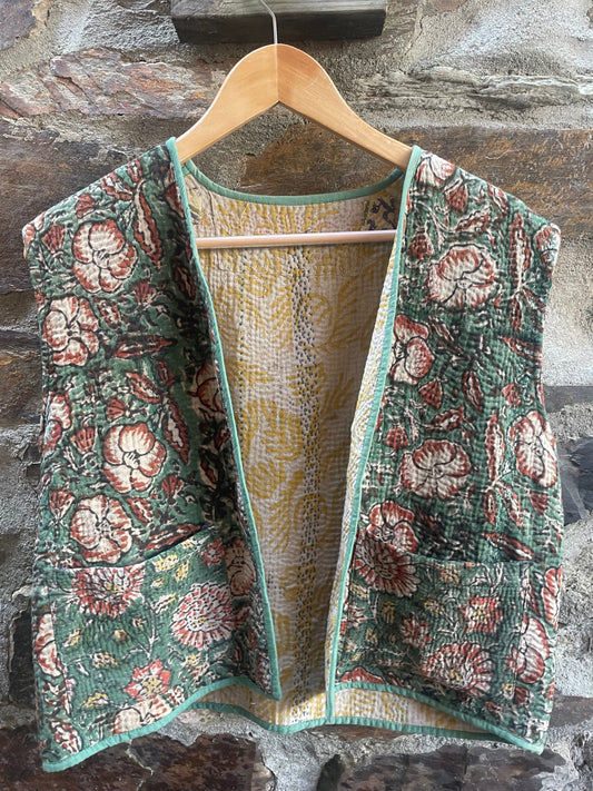 Red Flower Kantha