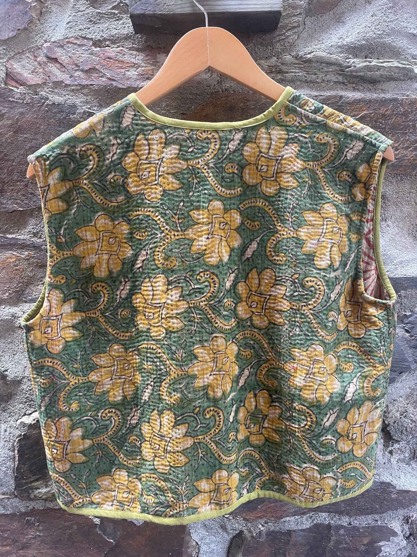 Yellow Flower Kantha