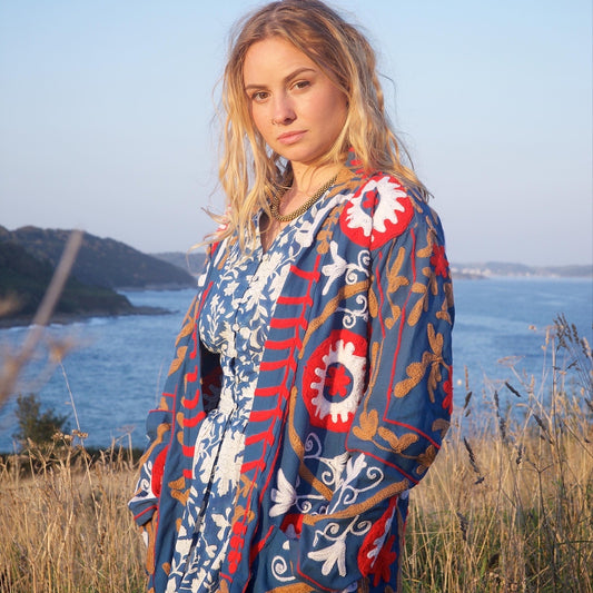 Blue Navajo Joseph Coat