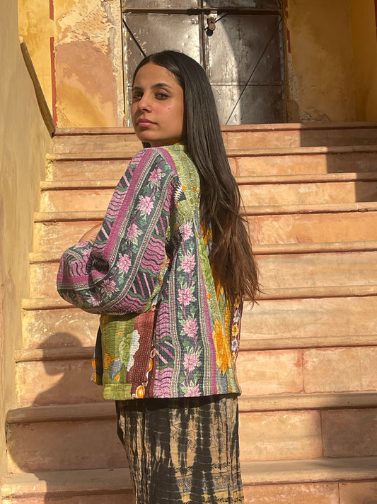 Green Boho Biker
