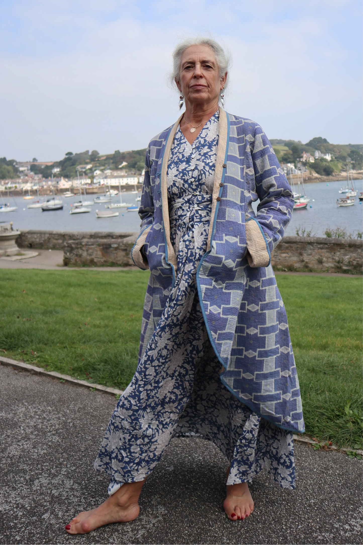 Blue and White Fancy Coat