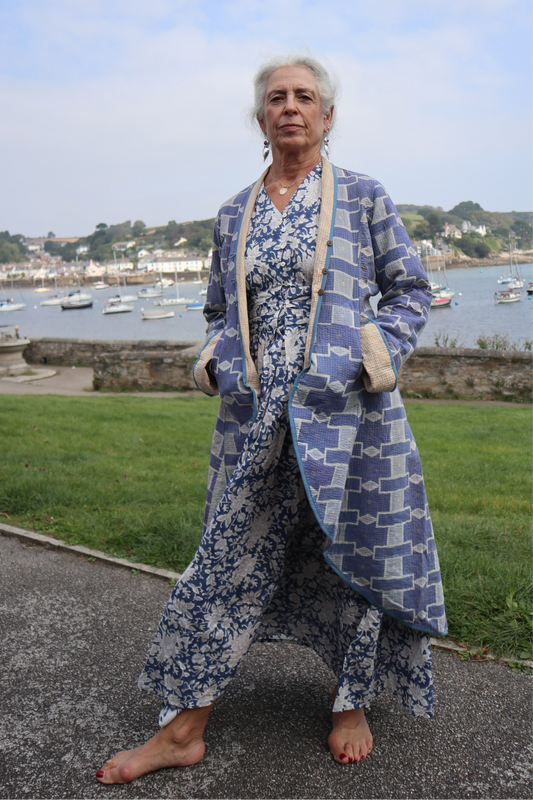 Blue and White Fancy Coat