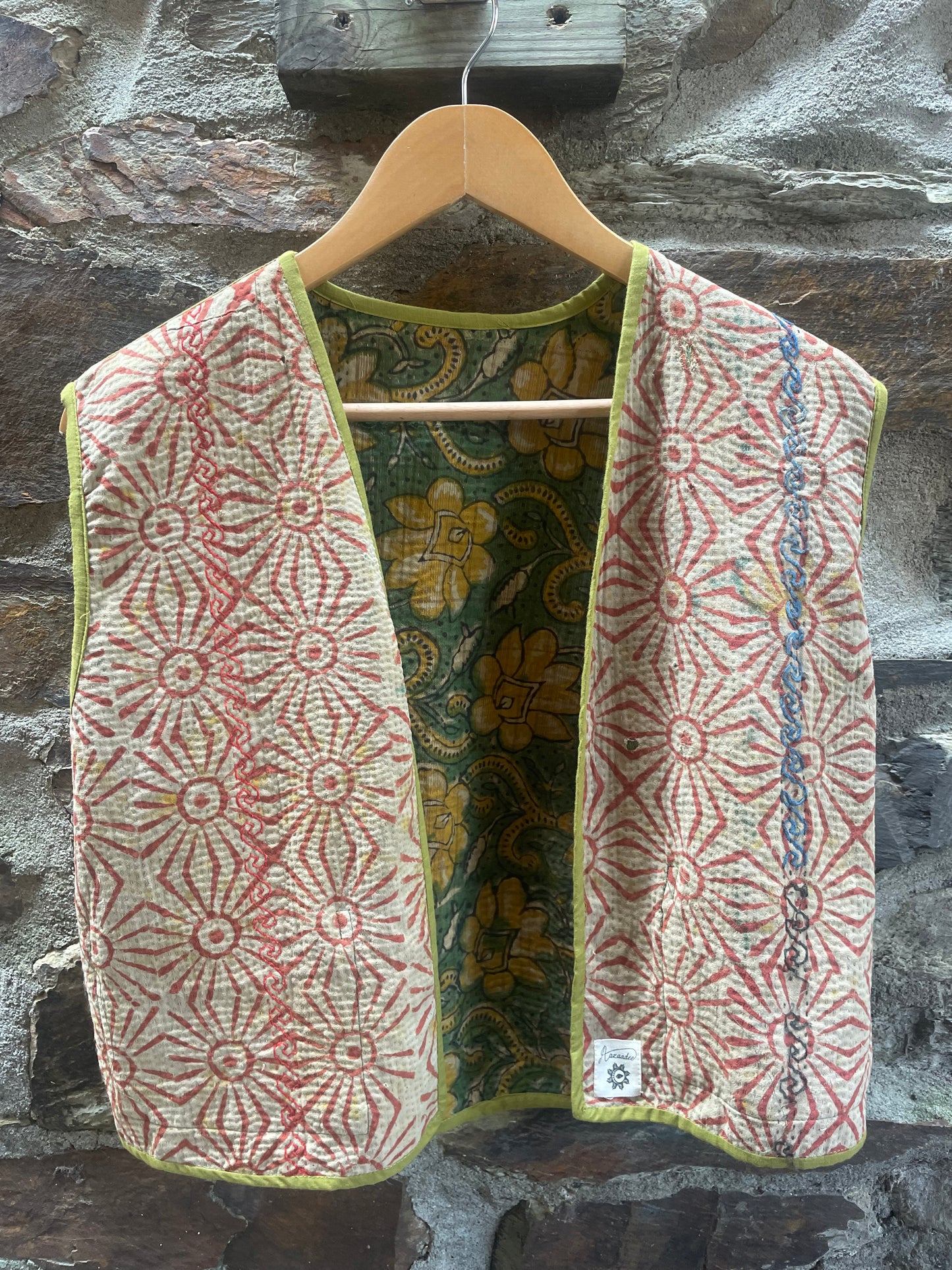 Yellow Flower Kantha
