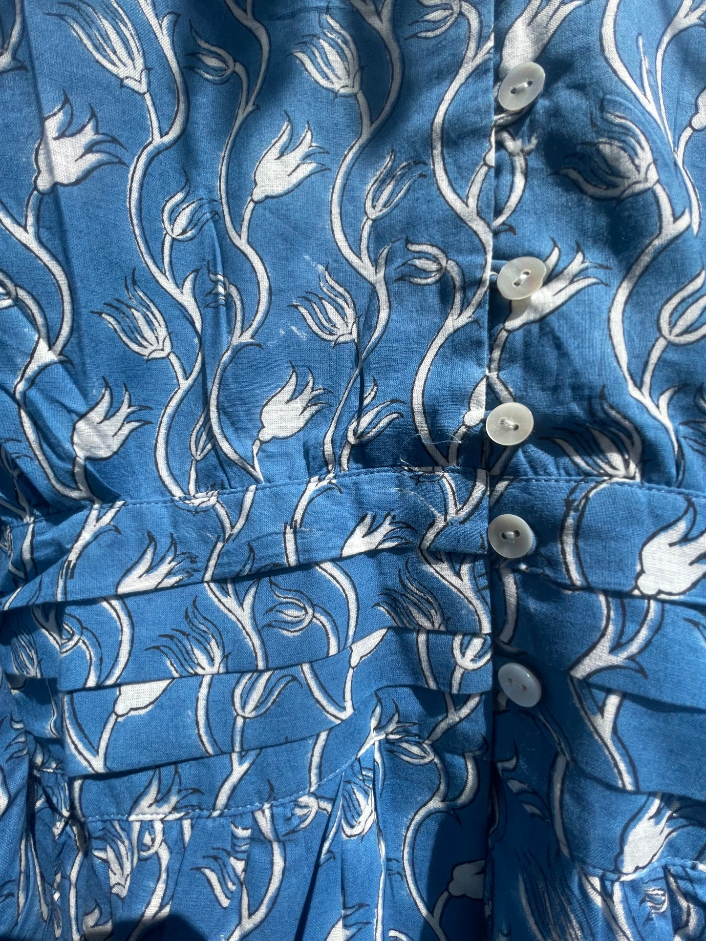 Blue and White Cowgirl